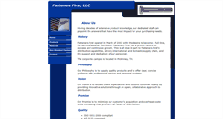 Desktop Screenshot of fastenersfirst.com